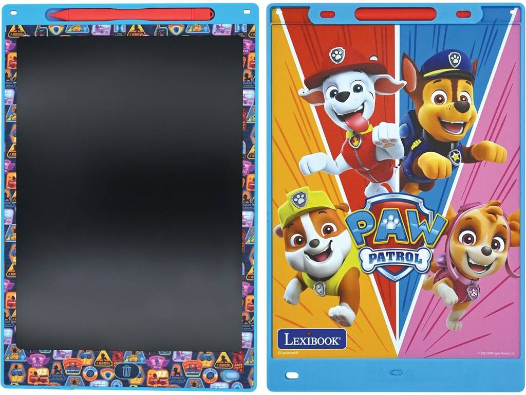 Paw Patrol Tablet magica per disegnare e scrivere con stencil