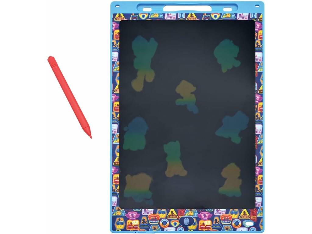 Paw Patrol Tablet magica per disegnare e scrivere con stencil