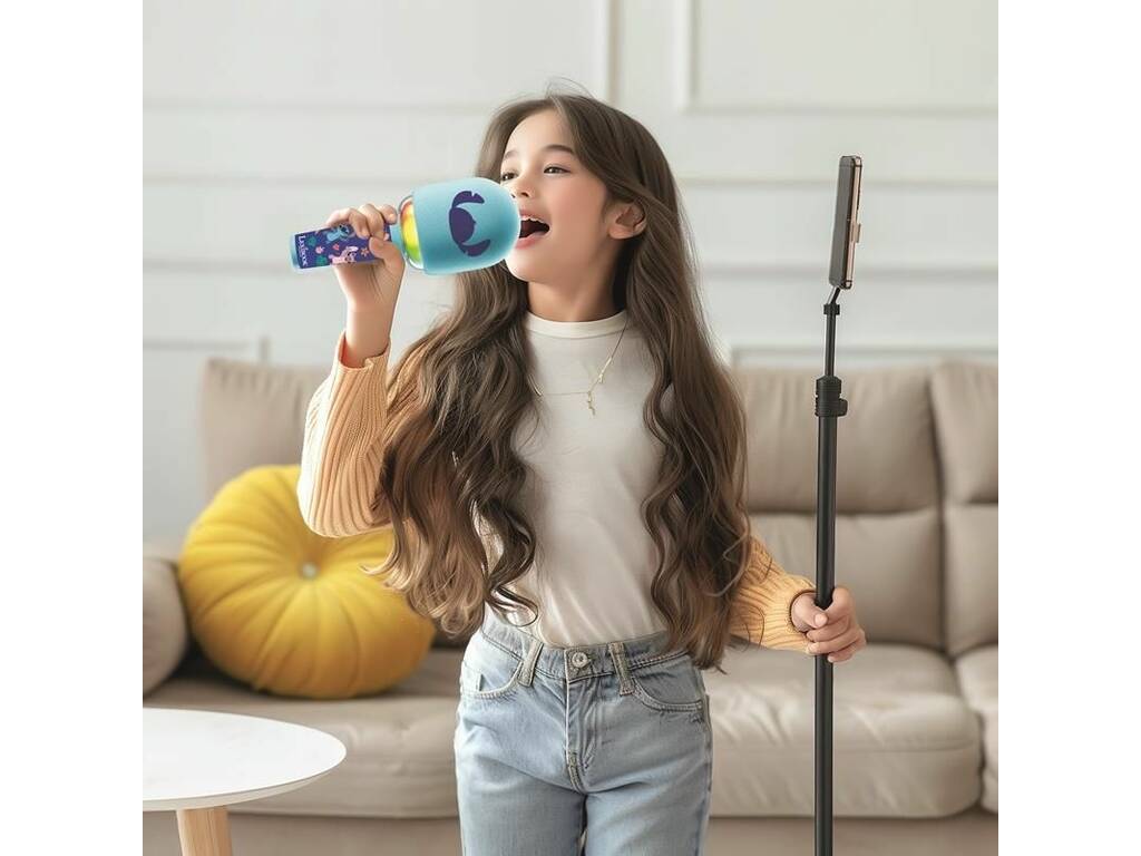 Stitch Microfono Karaoke Bluetooth con luce Lexibook MIC280D