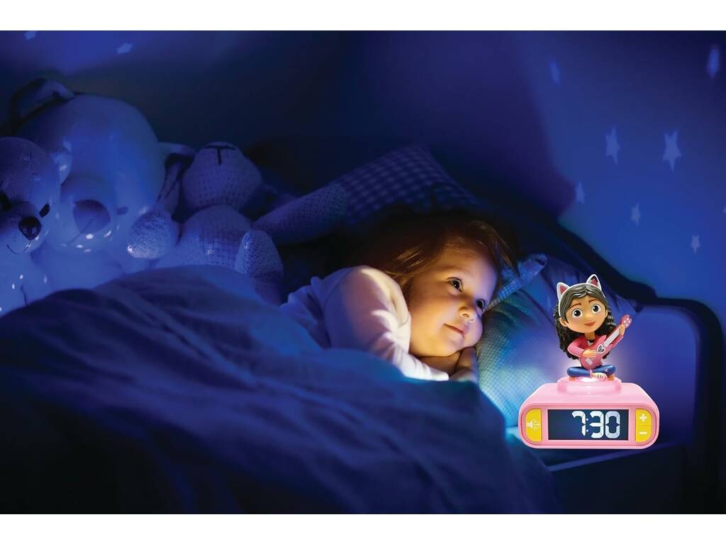 Réveil numérique de la maison de poupée de Gabby avec son et lumière