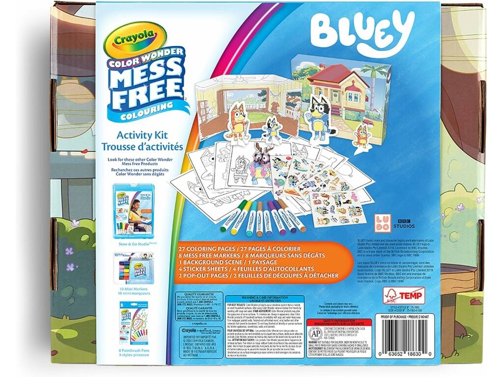 Bluey Kit di attività Crayola Color Wonder