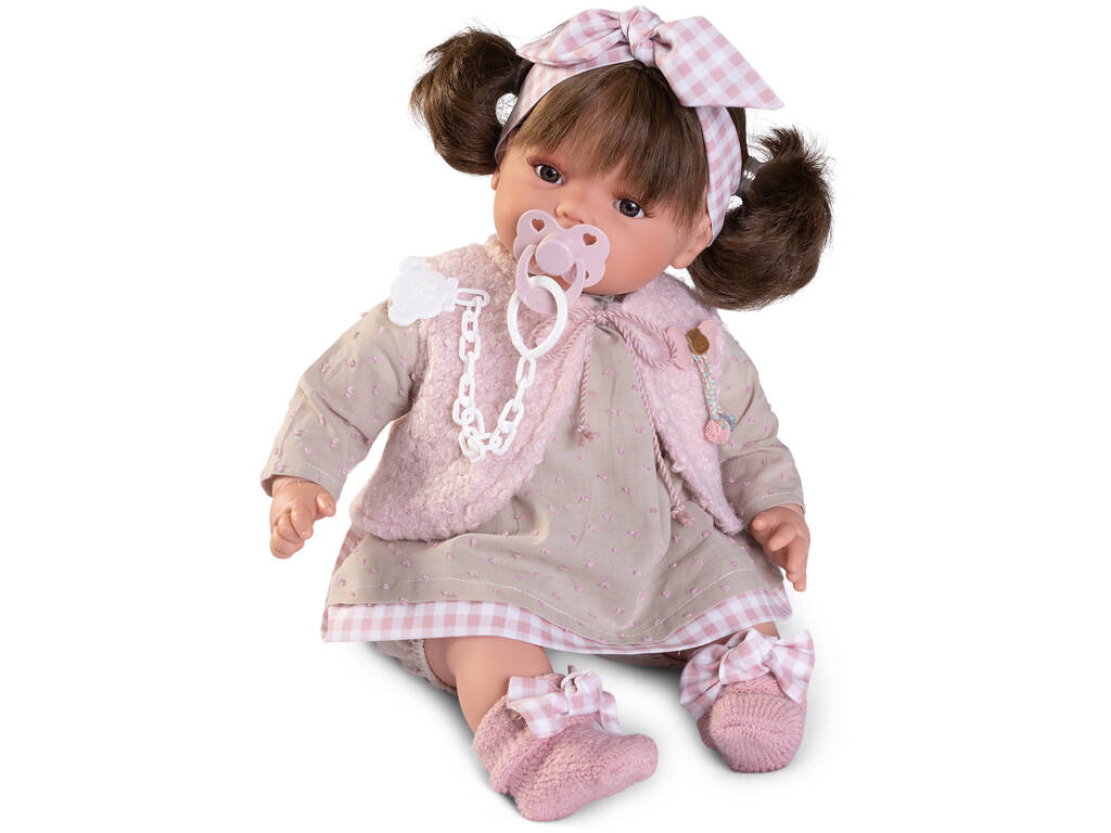 Bambola Bebè Beni Lacrimucce 42 cm. con gilet Antonio Juan 16382