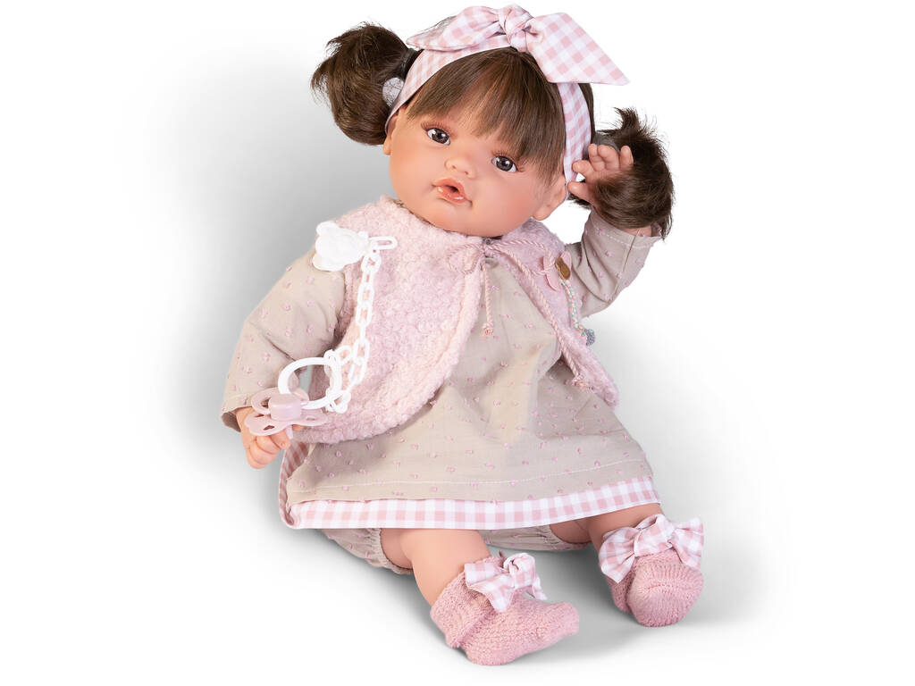 Bambola Bebè Beni Lacrimucce 42 cm. con gilet Antonio Juan 16382