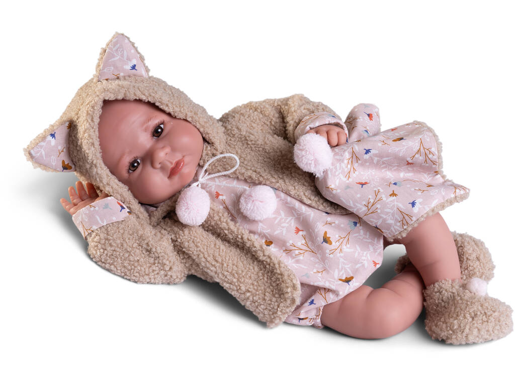 Bambola neonato Luca con giacca Borreguillo 42 cm Antonio Juan 33362