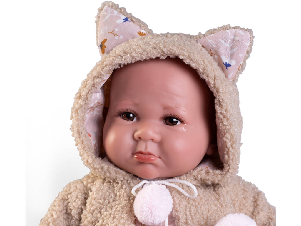 Bambola neonato Luca con giacca Borreguillo 42 cm Antonio Juan 33362
