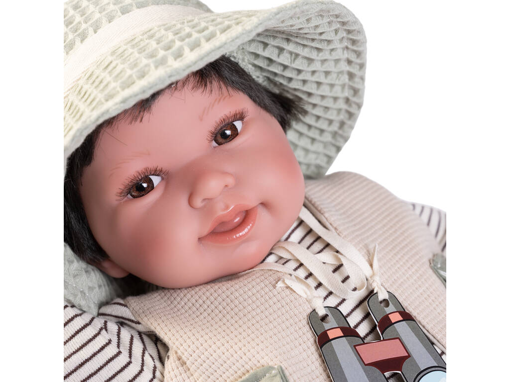 Baby Puppe Neugeborener Pipo Explorer 42 cm Antonio Juan 33363