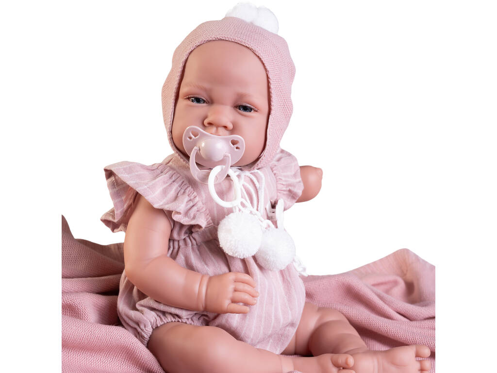 Bambola Bebè Neonata di 42 cm con ciuffo