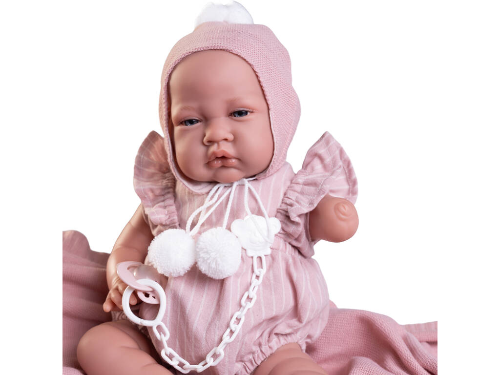 Bambola Bebè Neonata di 42 cm con ciuffo