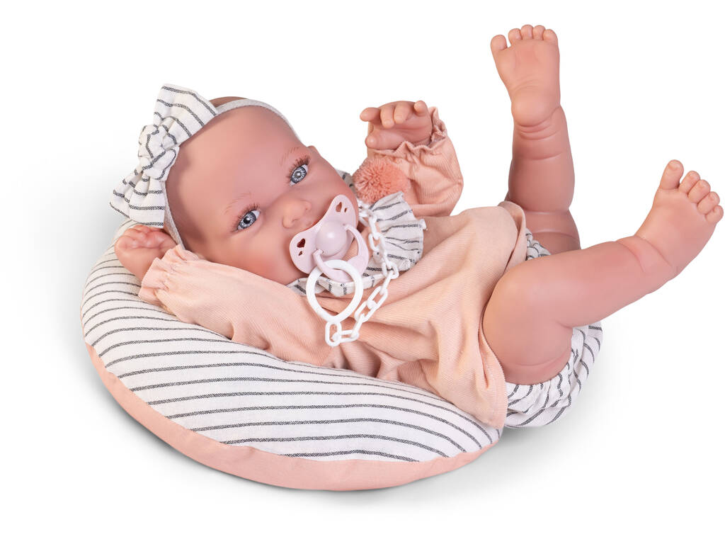 Bambola neonata Pipa con cuscino per l'allattamento Coppia 42 cm Antonio Juan 50412