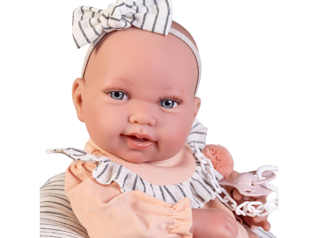 Bambola neonata Pipa con cuscino per l'allattamento Coppia 42 cm Antonio Juan 50412