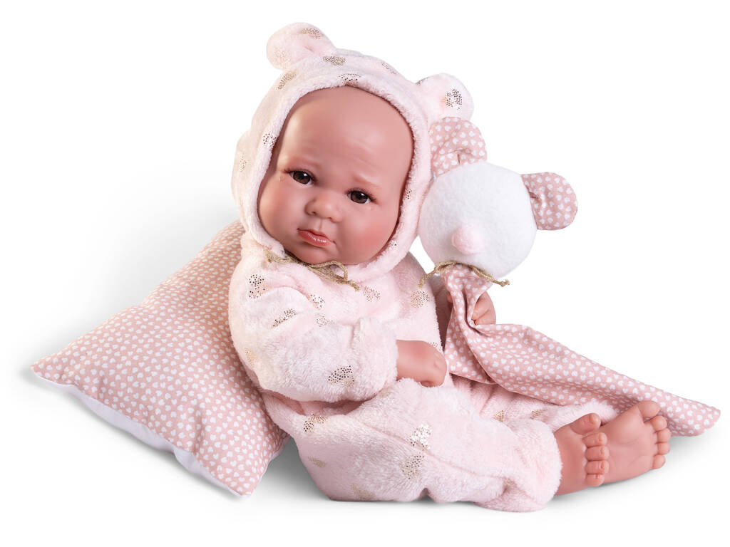 Nouveau-né Baby Doll Luca Pajama Teddy Bear 42 cm Antonio Juan 50416