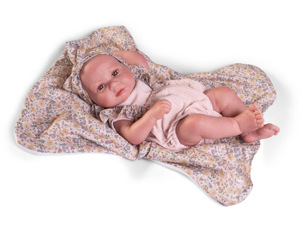 Bambola Bebè Sweet Reborn Luca da 42 anni con Coperta a Fiori Antonio Juan 80325