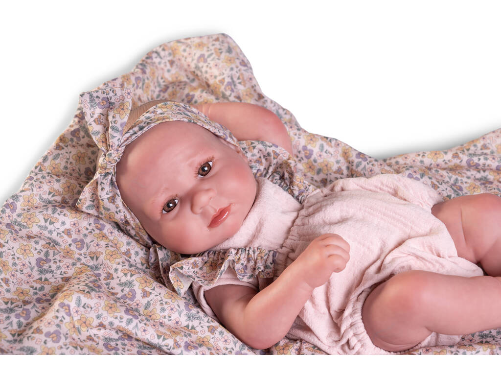 Bambola Bebè Sweet Reborn Luca da 42 anni con Coperta a Fiori Antonio Juan 80325