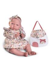 Boneca Bebé O Meu Primeiro Reborn Berta 52 cm com Bolsinha Antonio Juan 81385