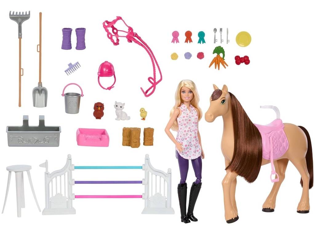 Ecurie Barbie Ultimate avec poupée, cheval et accessoires