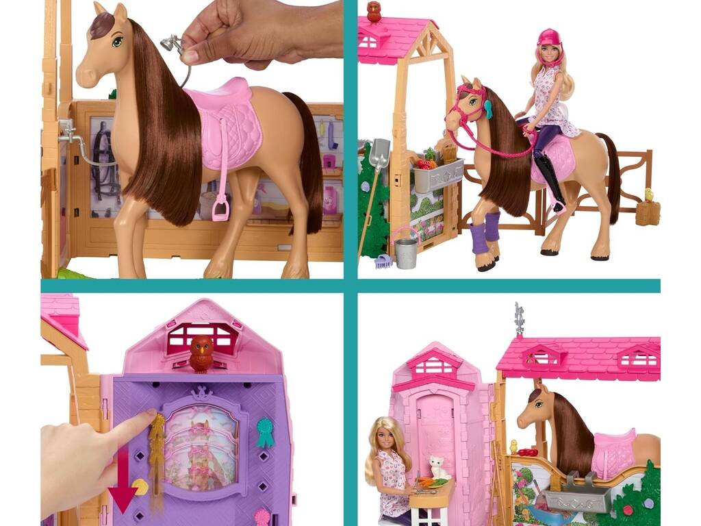 Ecurie Barbie Ultimate avec poupée, cheval et accessoires