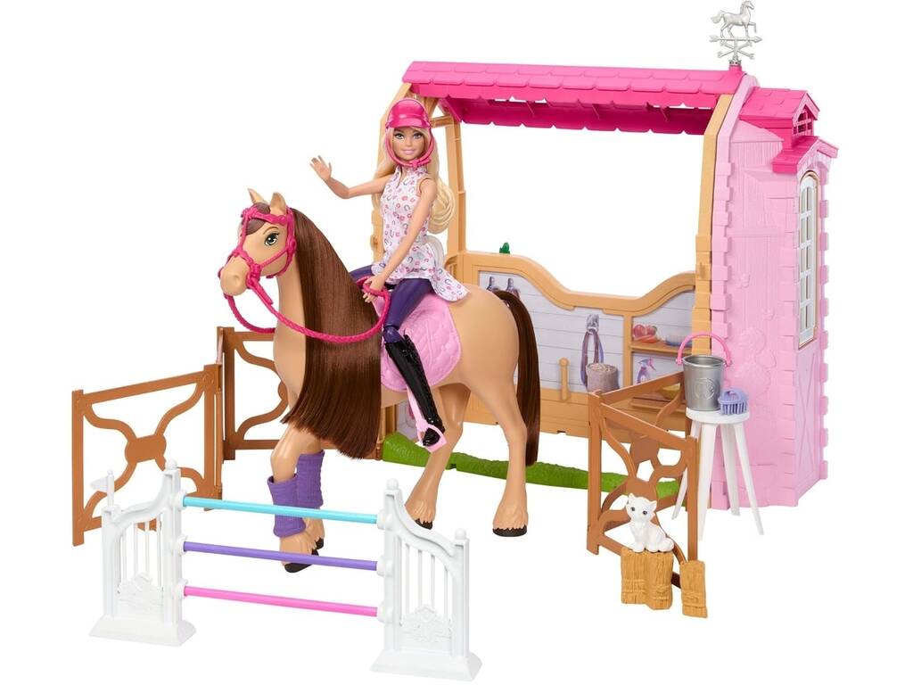 Ecurie Barbie Ultimate avec poupée, cheval et accessoires