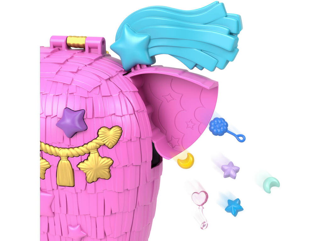 Polly Pocket Mini Puppen Einhorn Partyland Koffer von Mattel HYD96