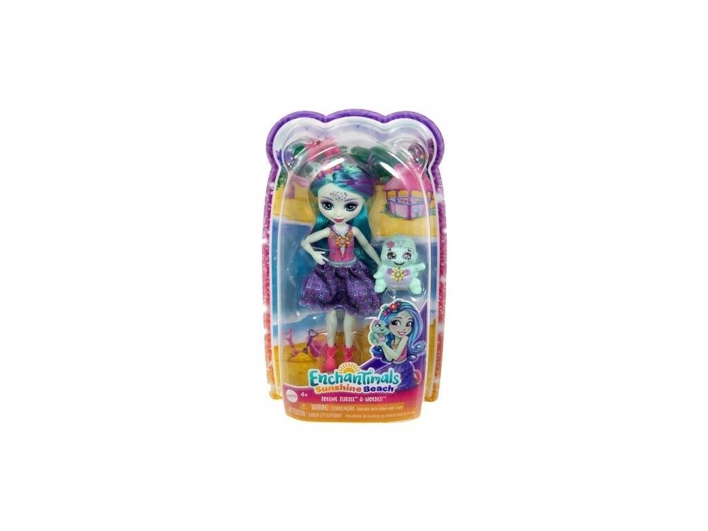 Enchantimals Muñeca Tortuga y Mascota de Mattel HXB96