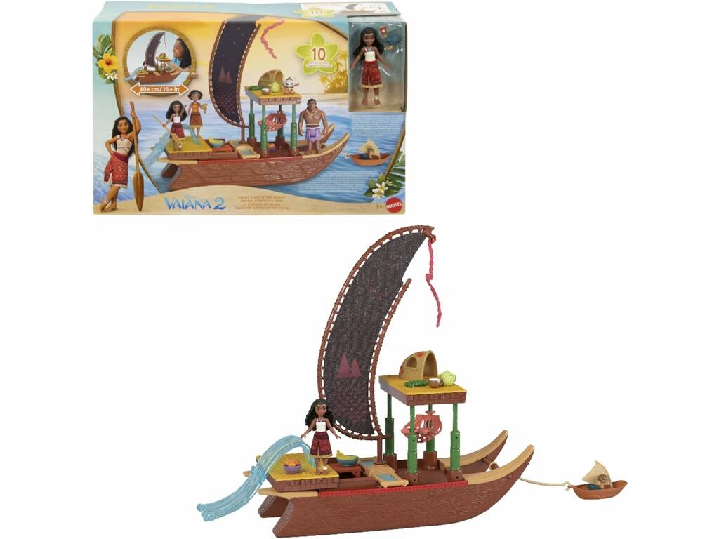 Vaiana 2 Canoa Avventura di Vaiana Mattel JBT78