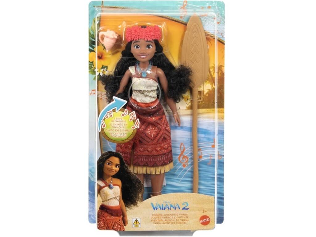 Vaiana 2 Bambola Avventura Musicale di Vaiana Mattel JBT62