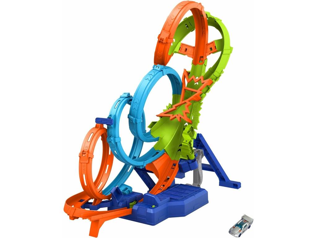 Hot Wheels Action Collision de 4 boucles Mattel HXR70