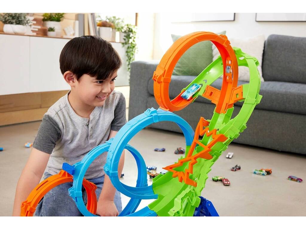 Hot Wheels Action Collision de 4 boucles Mattel HXR70