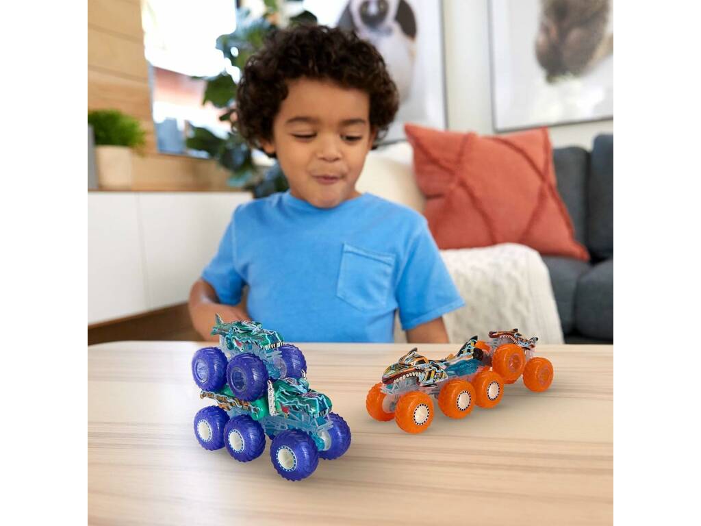 Hot Wheels Monster Trucks Multipack Camion e Grandi Anelli