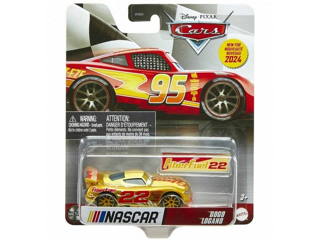 Cars Nascar Auto Metallica con Pannello Mattel HYB65