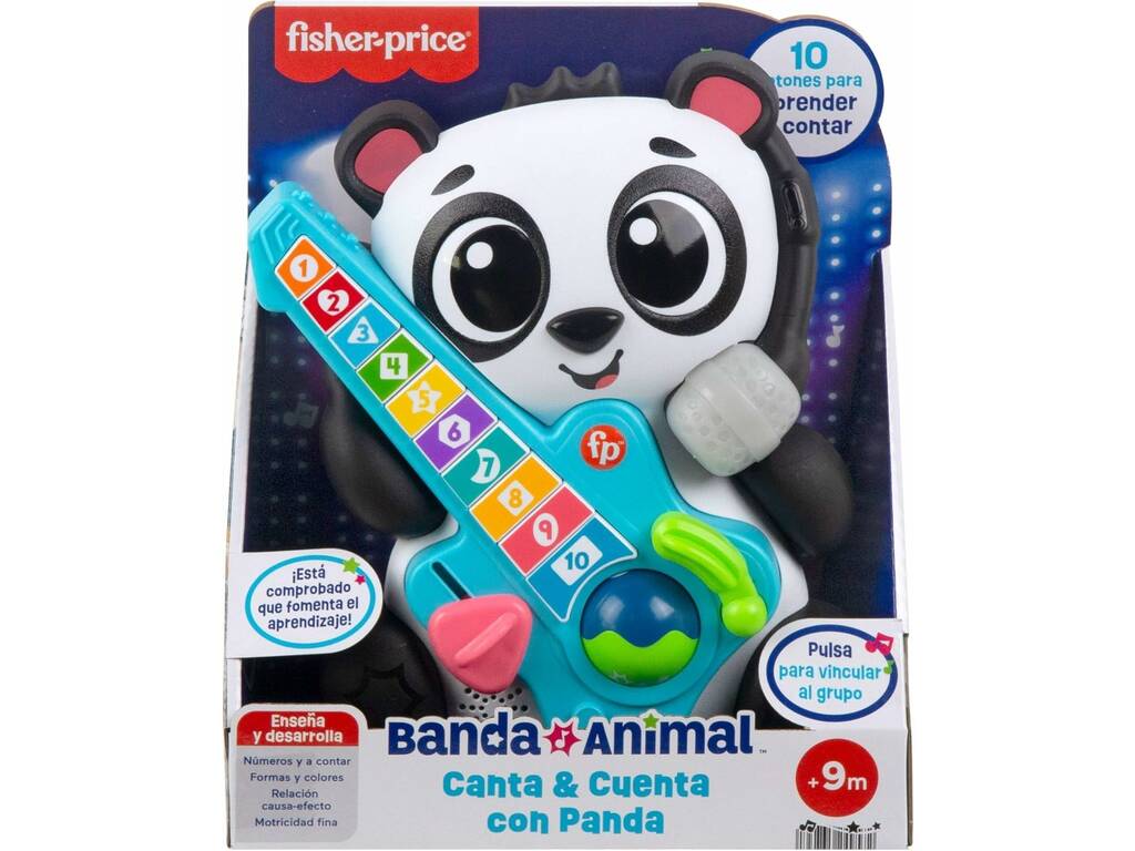 Fisher Price Banda Animal Canta e Conta com Panda Mattel HYK93
