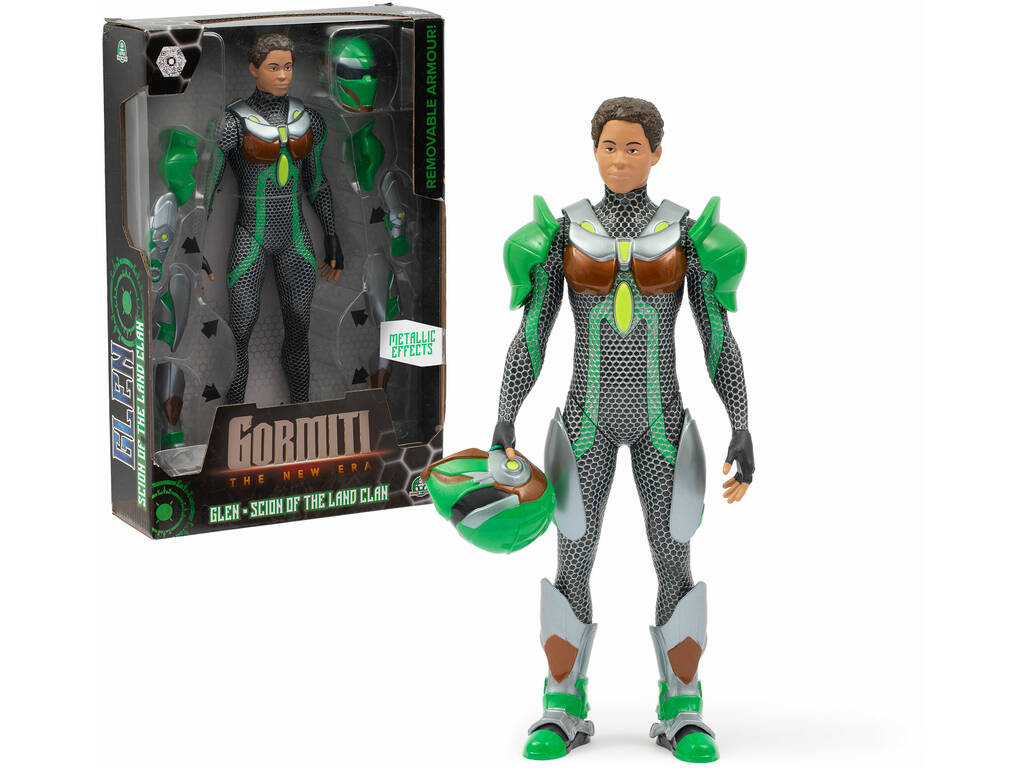 Gormiti The New Era Figura de Ação Herói Scion de 27 cm com Armadura Famosa GRV03000