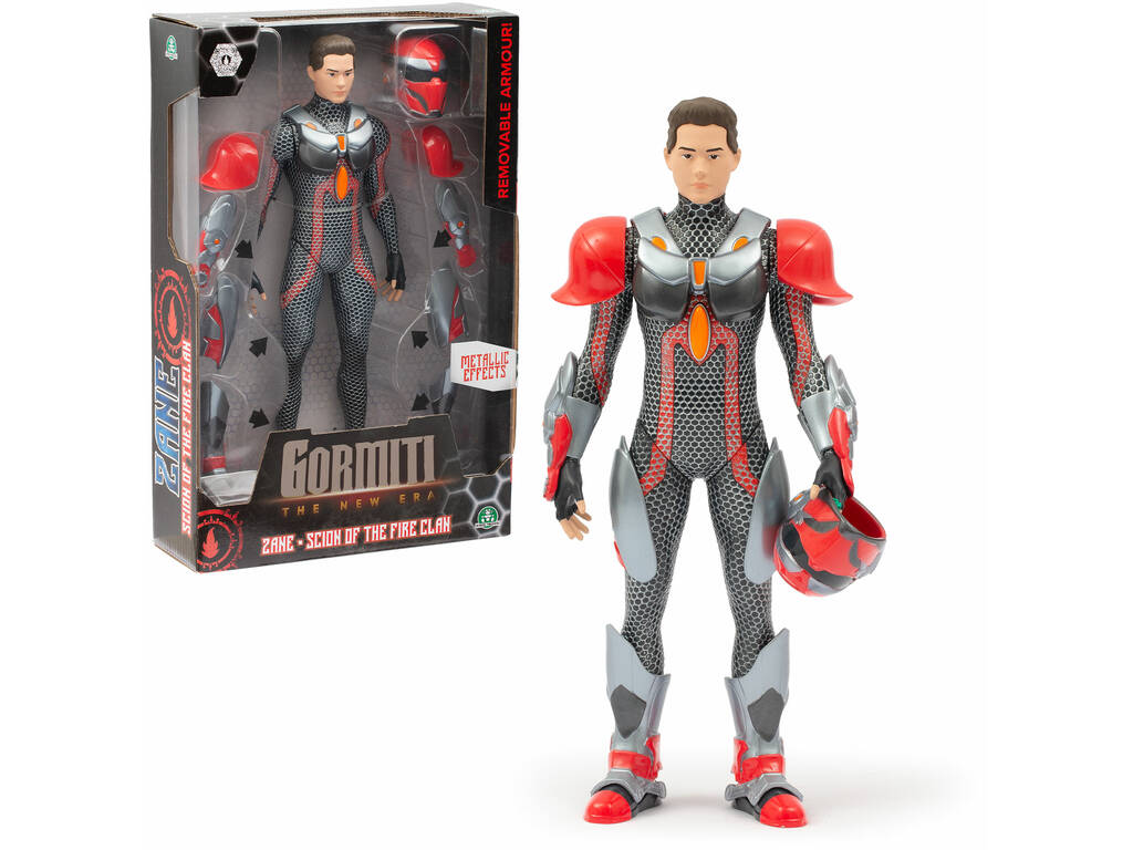 Gormiti The New Era Figura de Ação Herói Scion de 27 cm com Armadura Famosa GRV03000