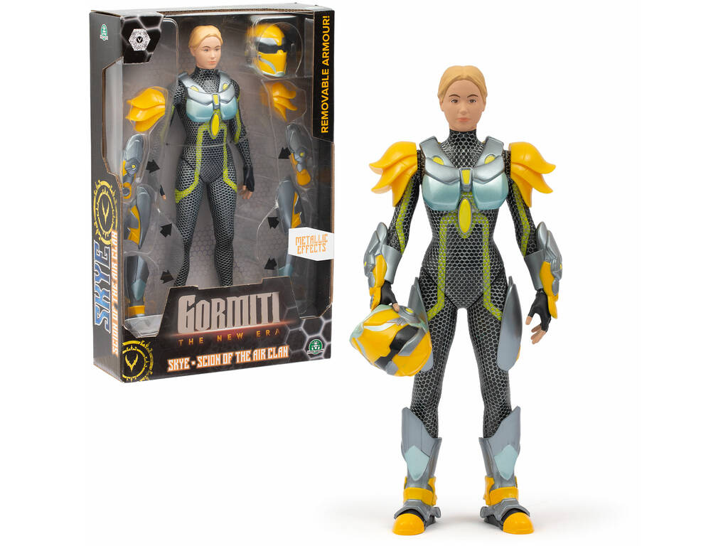 Gormiti The New Era Figura de Ação Herói Scion de 27 cm com Armadura Famosa GRV03000