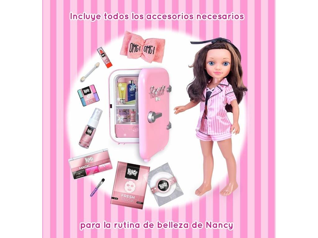 Nancy Beauty Fridge Boneca com Acessórios de Beleza