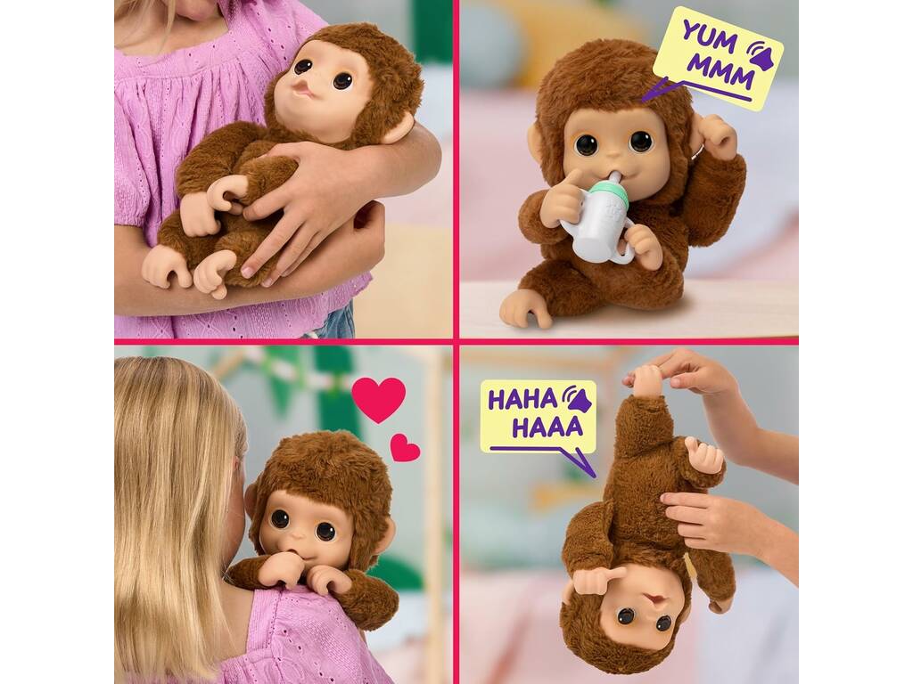 Little Live Pets My Baby Monkey Mango Animal de compagnie interactif