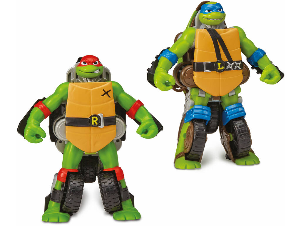 Tartarughe Ninja Mutations Figura Trasformabile in Veicolo Famosa TU845000