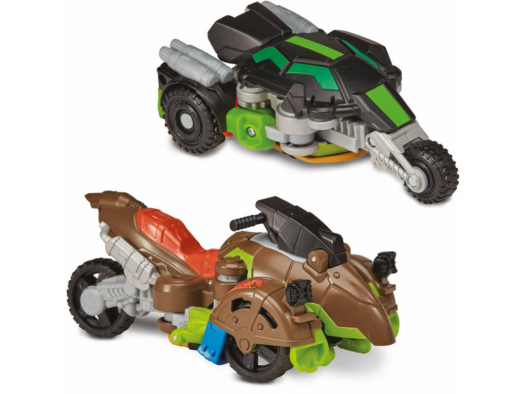 Tartarughe Ninja Mutations Figura Trasformabile in Veicolo Famosa TU845000