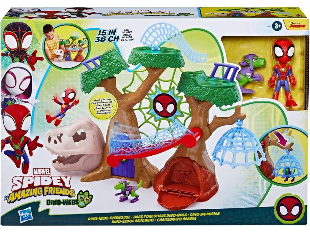 Spidey And His Amazing Friends Dino-Webs Albero Ragno Hasbro F9477