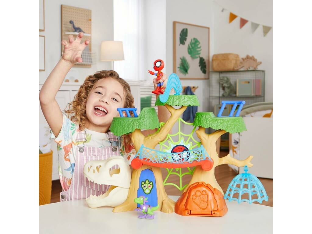 Spidey And His Amazing Friends Dino-Webs Albero Ragno Hasbro F9477