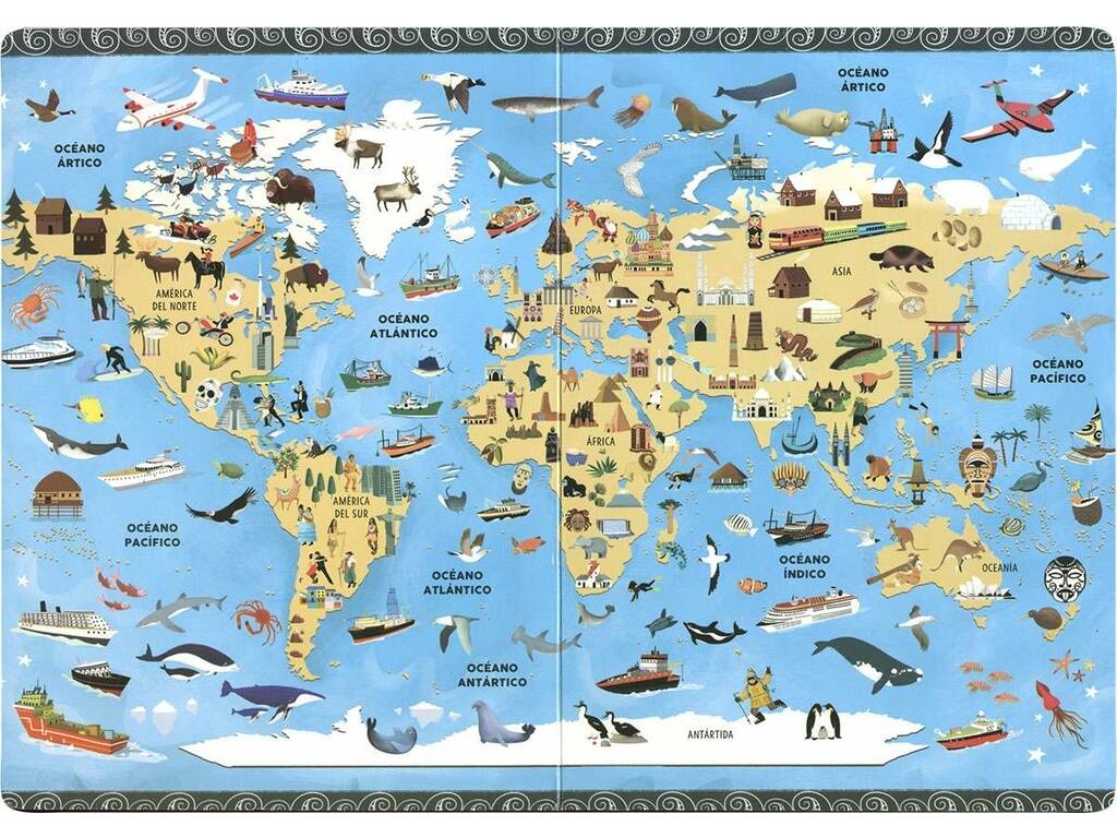 Libro Atlas Puzzle del Mondo. I Continenti
