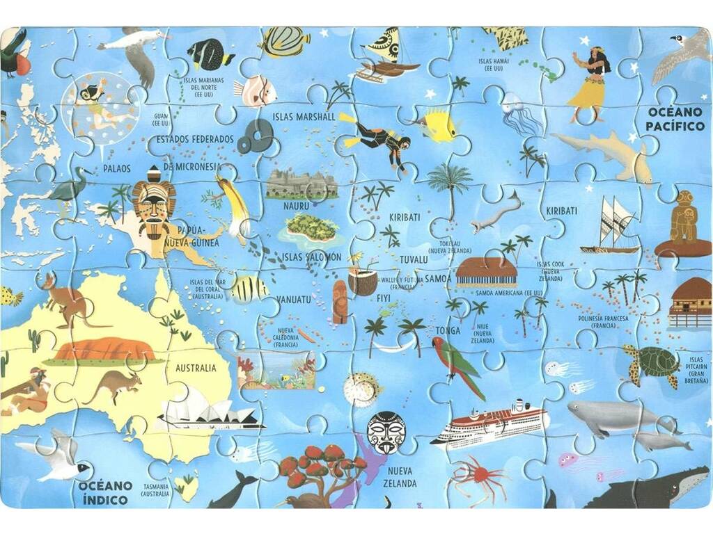 Libro Atlas Puzzle del Mondo. I Continenti