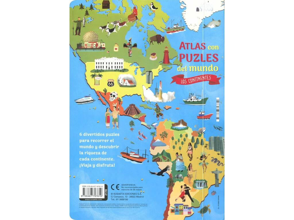 Libro Atlas Puzzle del Mondo. I Continenti