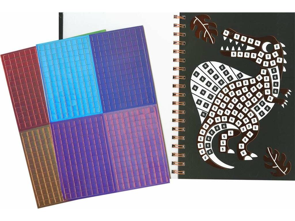 Libro Crea e colora Libro I dinosauri con mosaici brillanti
