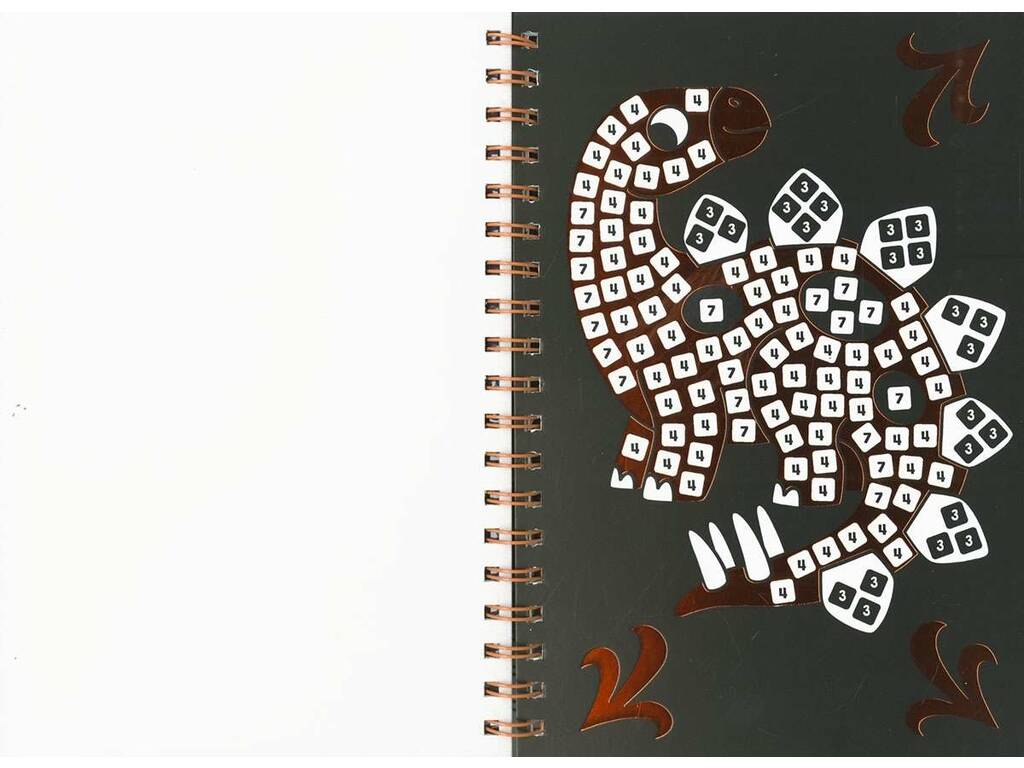 Libro Crea e colora Libro I dinosauri con mosaici brillanti
