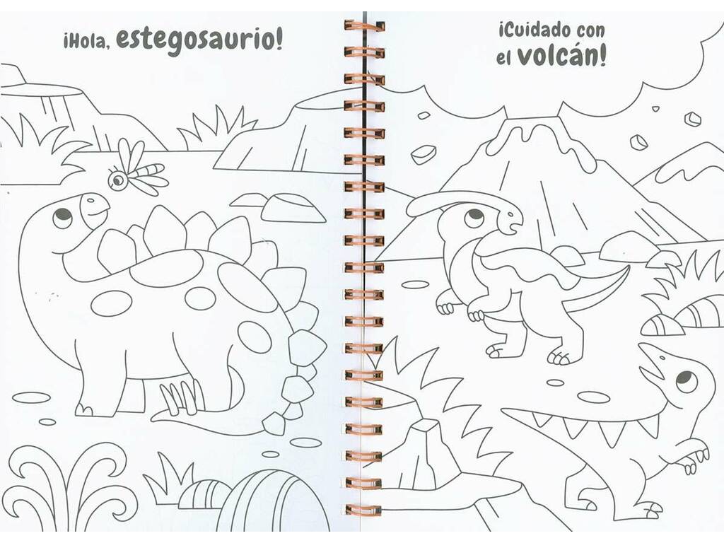 Libro Crea e colora Libro I dinosauri con mosaici brillanti