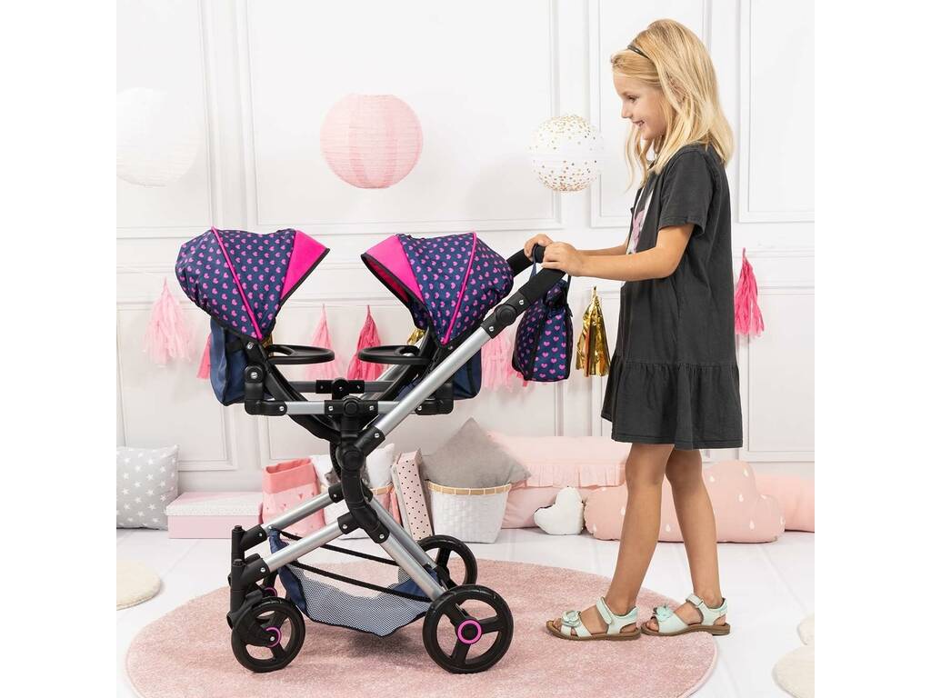 Reig Unicorns Poussette pliable pour bébé Twin Neo Unicorns 26254AA
