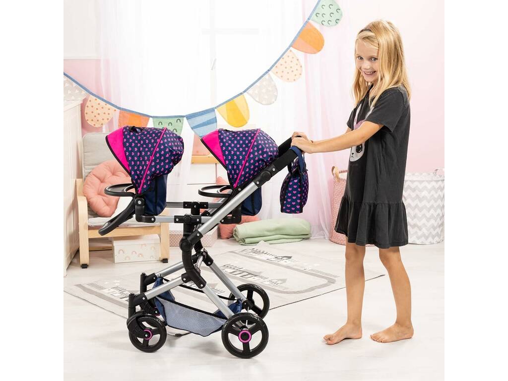 Reig Unicorns Poussette pliable pour bébé Twin Neo Unicorns 26254AA