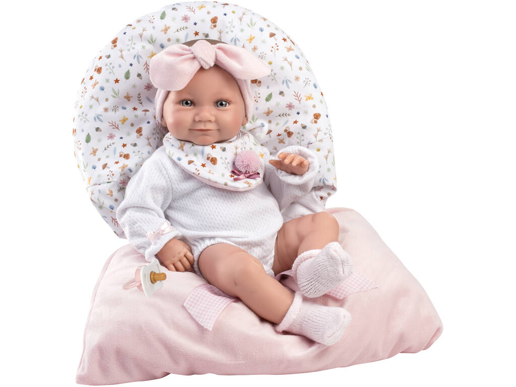 Tina Newborn Baby Doll Newborn Pink Sachet 40 cm. Llorens 73801
