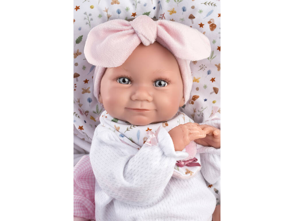 Tina Newborn Baby Doll Newborn Pink Sachet 40 cm. Llorens 73801