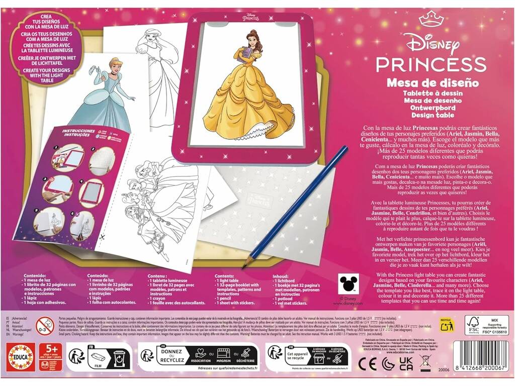Disney Princess Tavolo da disegno